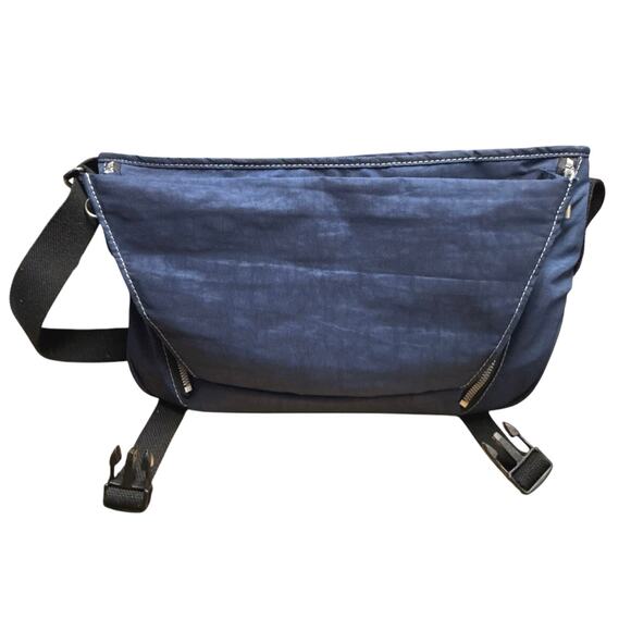 Travelon Dolphin Collection Navy Blue Messenger Shoulder Bag Nylon Roomy - Picture 4 of 8